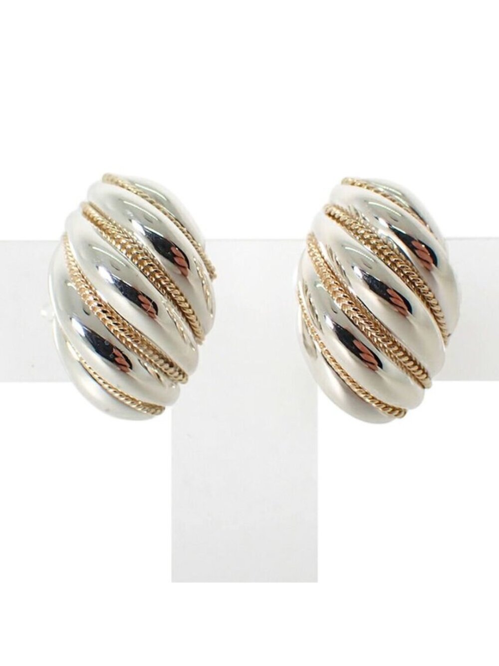 Tiffany & Co 925/750 Vintage Rope Earrings